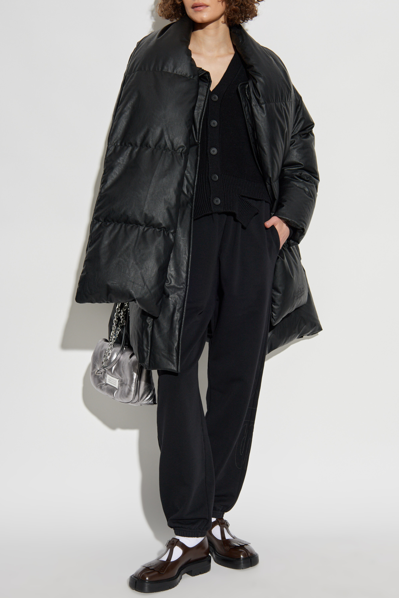 ダウンジャケット・コート MM6 Maison Margiela Scarf down jacket (S52AA0193S53057 900) Black Down coat MM6 Maison Margiela - Vitkac AS